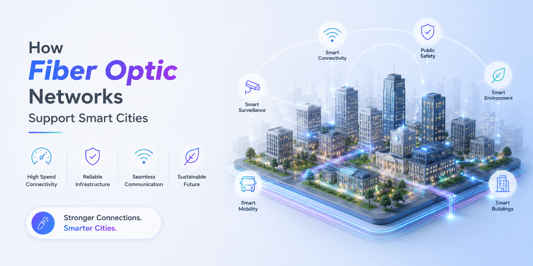 How Fiber Optic Networks Support Smart Cities